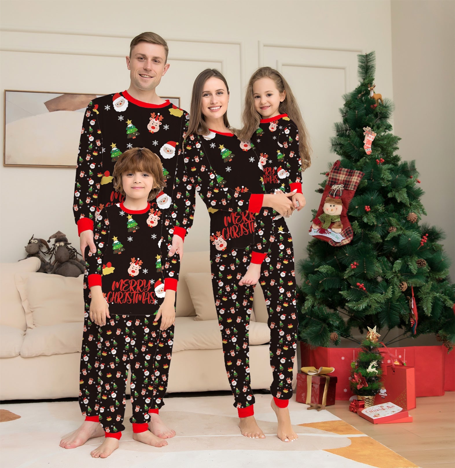 Family Christmas Matching Pajamas Set Christmas Pajamas For Family Christmas PJS Xmas Sleepwear - silverfoxgoods